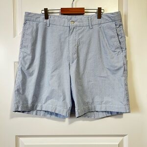 Peter Millar Light Blue Seersucker Striped Men's Golf Shorts Shorts 35
